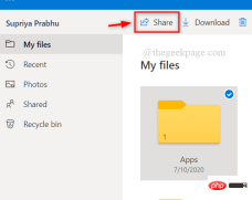 如何与他人共享 OneDrive 文件或文件夹