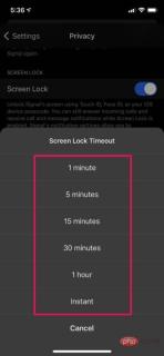 如何在 iPhone 上使用 Face ID 或 Touch ID 锁定信号