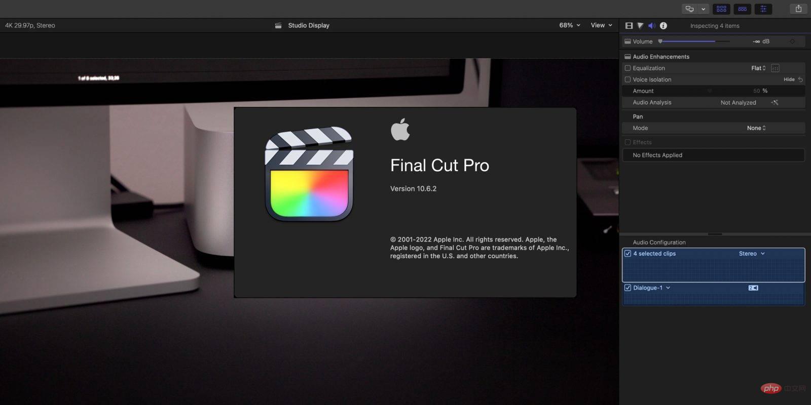 Apple 发布 Final Cut Pro 10.6.2，具有重复检测、语音隔离和优化的 Mac Studio 性能