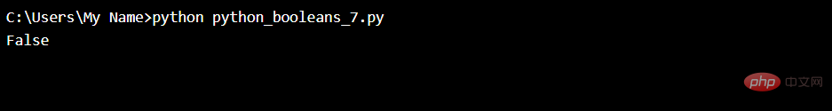 Contoh kod untuk menganalisis nilai Python Boolean