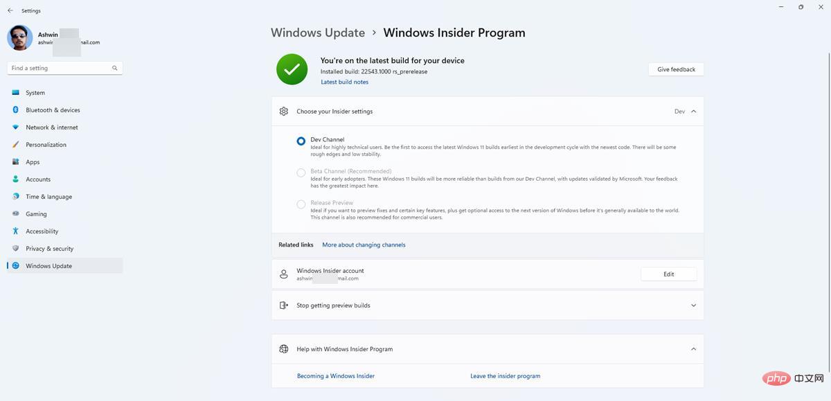 Windows 11 Insider Preview Program 即将允许用户直接从 Dev Channel 切换到 Beta Channel