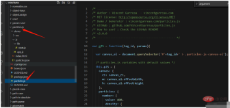 How to solve the problem of using particles special effects in vue3