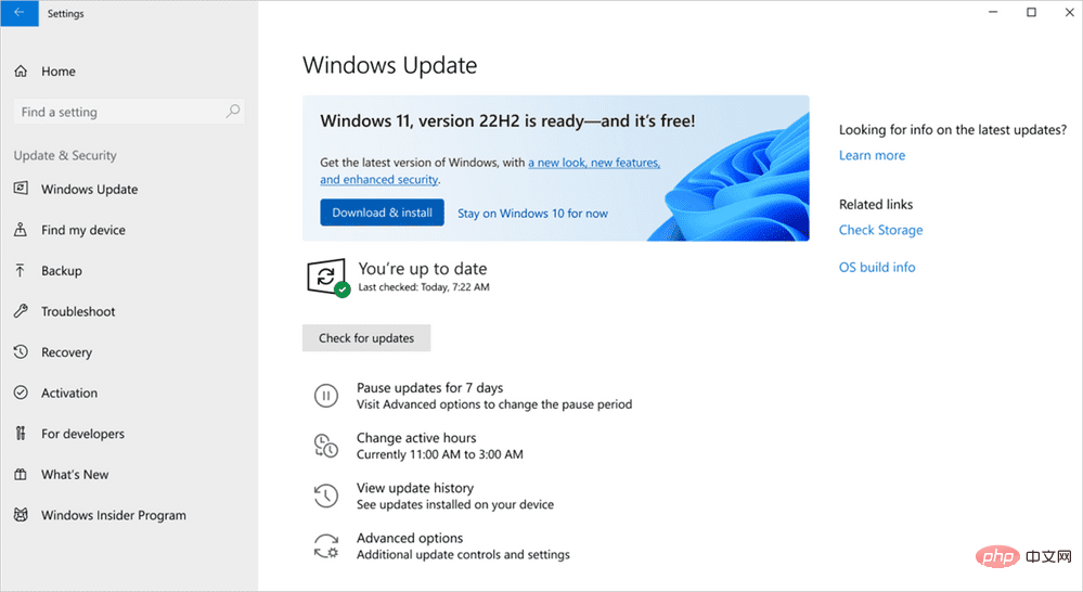 现已提供 Windows 11 版本 22H2 的预览版