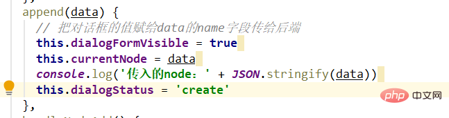 springboot vue front-end dan back-end antara muka ujian kaedah fungsi penambahan nod pokok