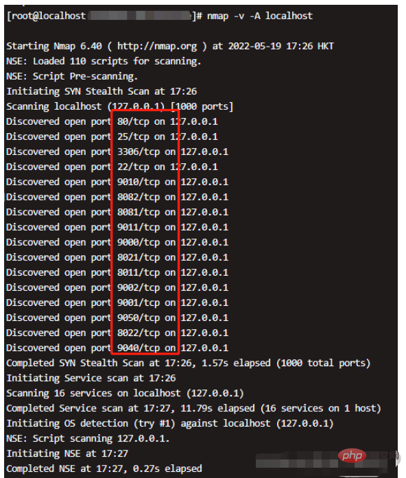 How to check the open ports and enabled ports of the server in Linux