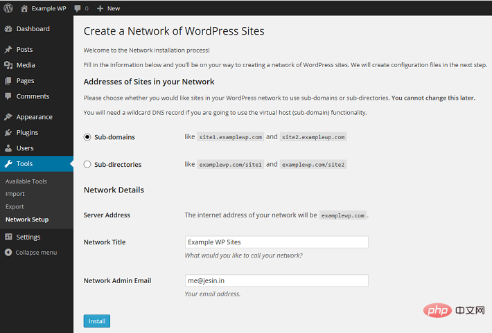 How to configure the multi-site function of WordPress in Nginx environment