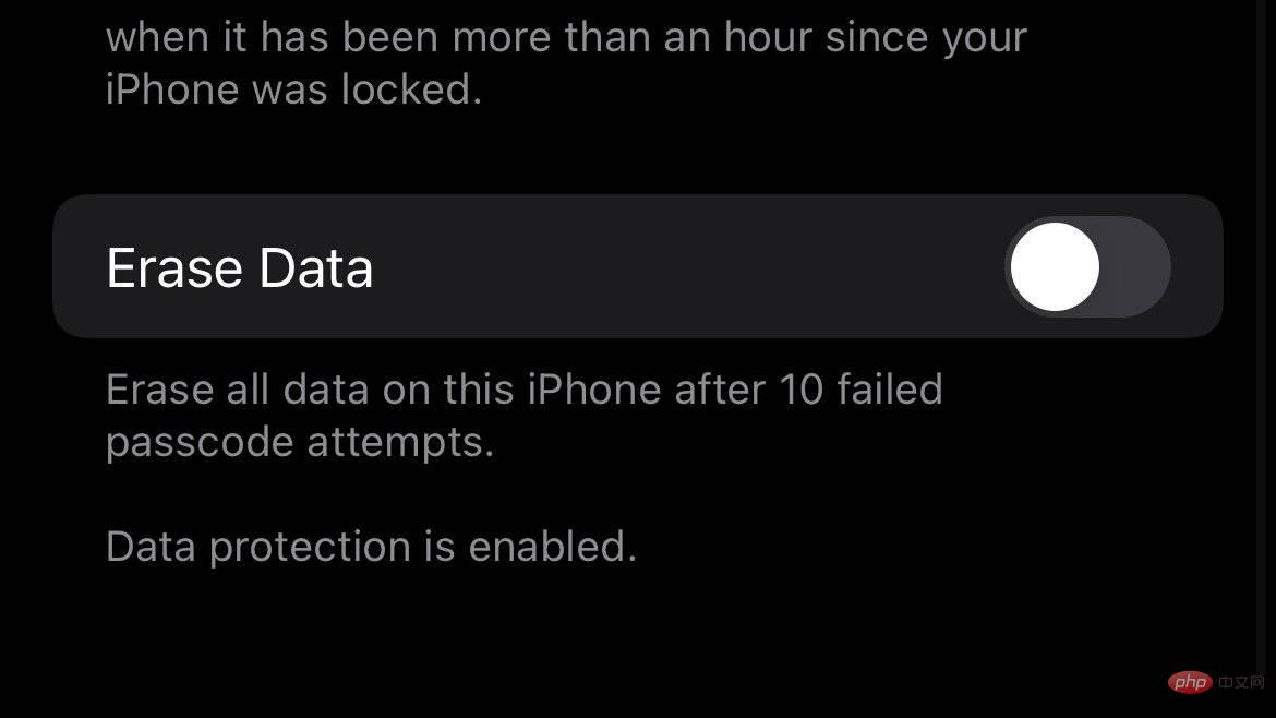 如何让你的 iPhone 在 iOS 15 密码尝试失败 10 次后擦除所有数据