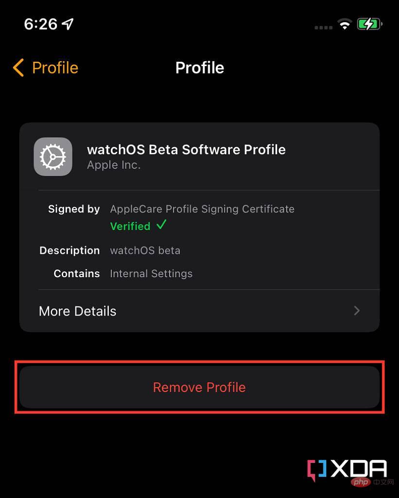 如何在 Apple Watch 上从 watchOS beta 切换到稳定版