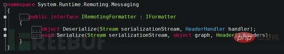 SoapFormatter deserialization vulnerability example analysis