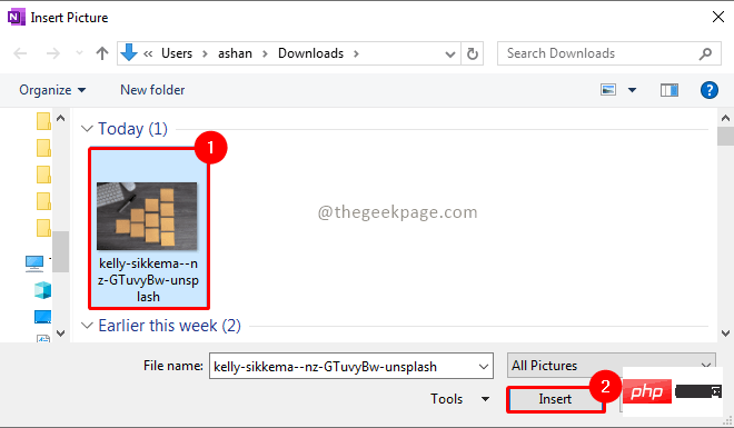 Comment définir une image comme arrière-plan dans OneNote