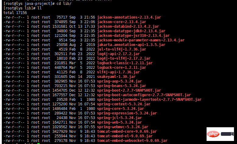 So stellen Sie ein lokales SpringBoot-Projekt-JAR-Paket in einer Linux-Umgebung bereit