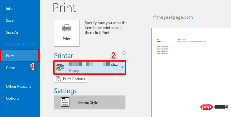 如何将任何 MS Outlook 电子邮件另存为 PDF