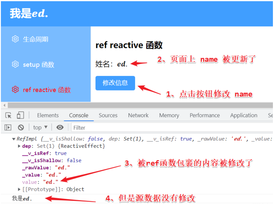 So verwenden Sie die Funktionen toRef und toRefs in Vue3