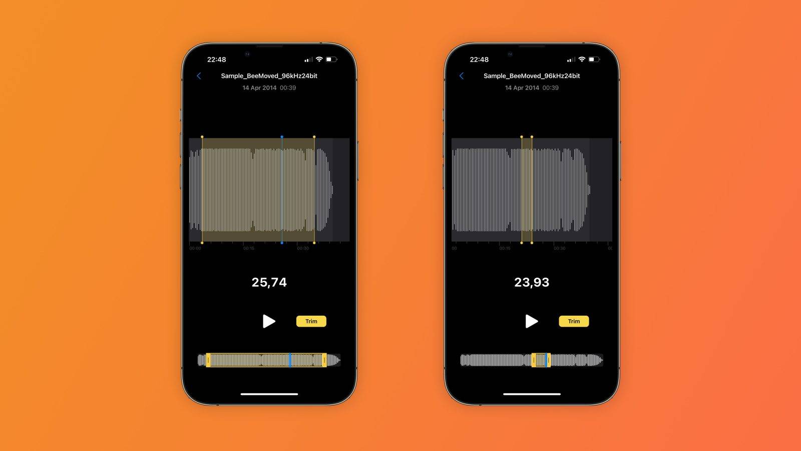 “音频修剪器”可让用户轻松修剪 iPhone 和 iPad 上的任何音频文件