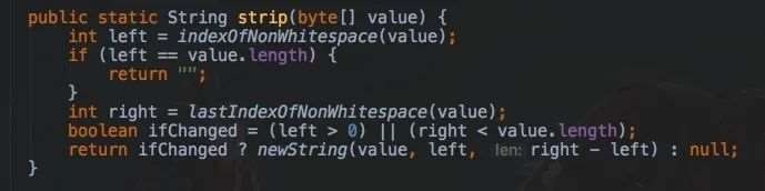 Welche Möglichkeiten gibt es, Leerzeichen aus String-Strings in Java zu entfernen?