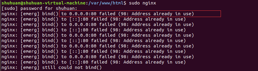 So lösen Sie das Problem, dass der Port beim Öffnen von Nginx belegt ist