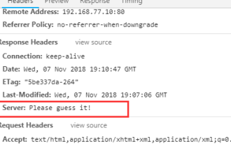 Comment résoudre le problème du numéro de version caché de nginx et des informations sur le serveur WEB