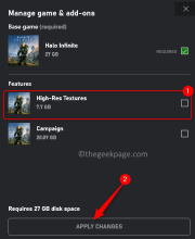 修复:在 Xbox 应用上的 Halo Infinite(Campaign)安装错误代码 0X80070032、0X80070424 或 0X80070005
