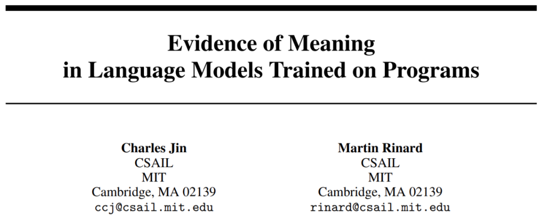 There is evidence. MIT shows that large language models ≠ random parrots can indeed learn semantics.