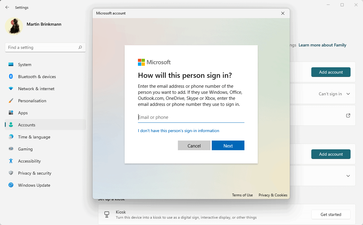 如何在 Windows 设置期间绕过 Microsoft 帐户要求