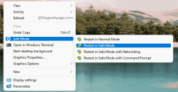 如何在 Windows 11 上的右键单击上下文菜单中添加安全模式重启选项