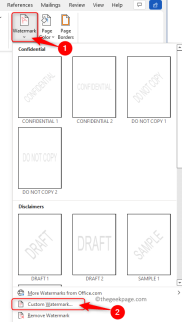 如何在 Word 文档中添加/删除水印