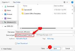 如何在 Word 文档中添加/删除水印