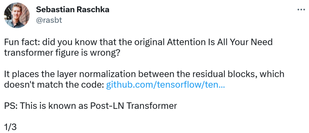 图与代码不一致，Transformer论文被发现错误，网友：早该被指出1000次