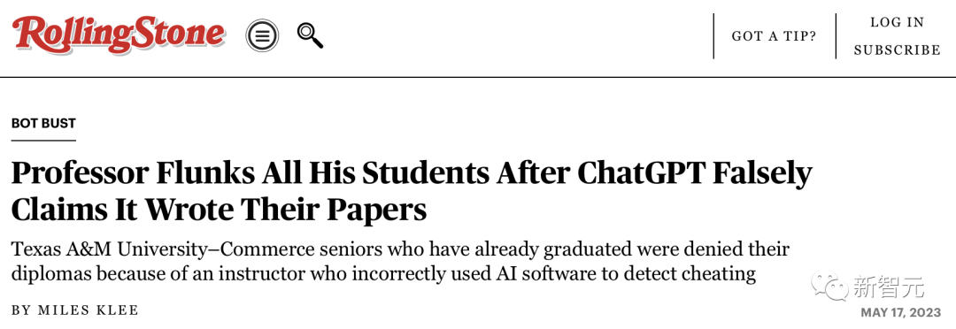 离谱！美国教授用ChatGPT「证实」论文抄袭，半个班学生惨遭挂科