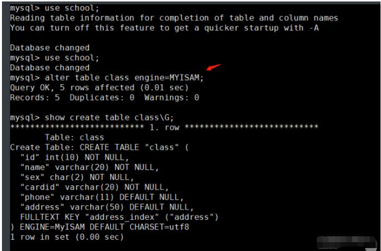 Analisis contoh enjin urus niaga dan simpanan Mysql