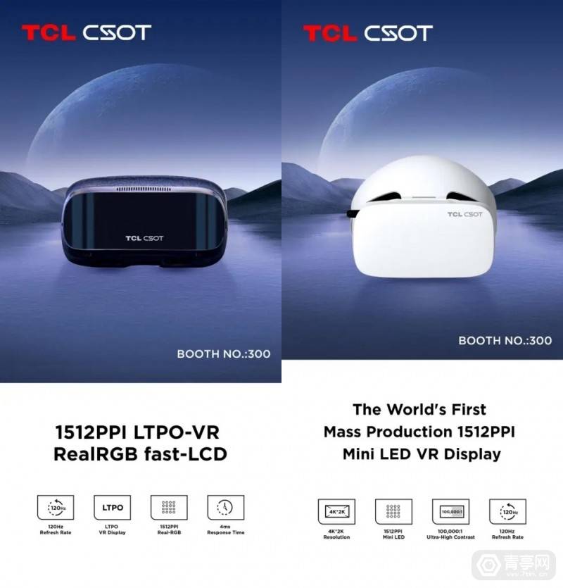 4K分辨率，TCL华星光电公布MiniLED VR显示模组