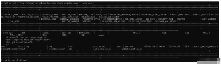 Mit welchen Methoden können gespeicherte MySQL-Prozeduren angezeigt und gelöscht werden?