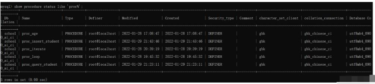 What are the methods to view and delete MySQL stored procedures?