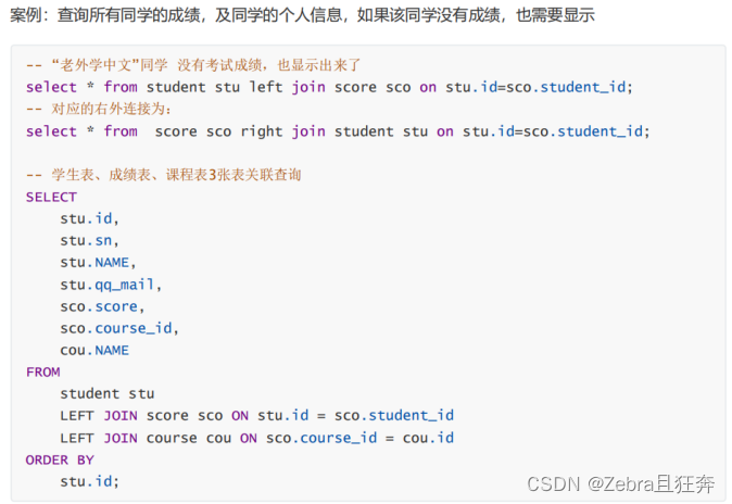 MySQL聚合查询与联合查询操作的示例分析