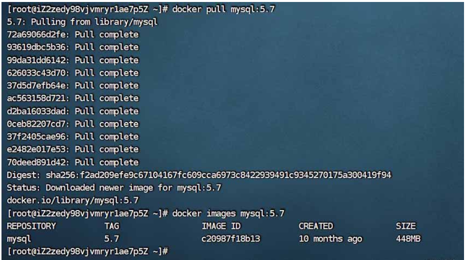 What is the method to install mysql with docker