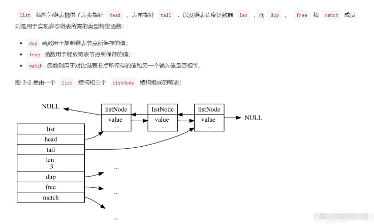 Redis链表底层怎么实现