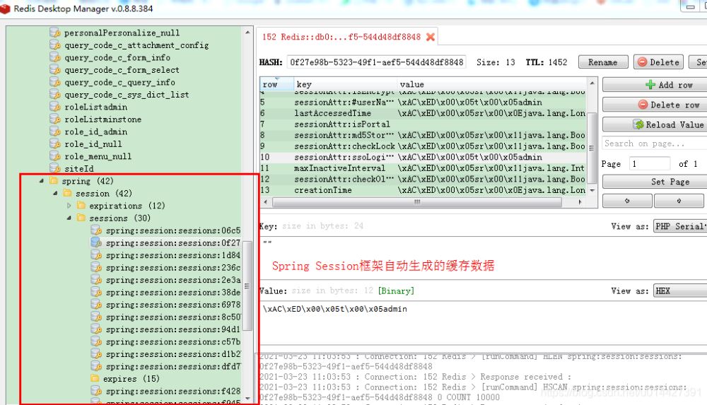 Comment SpringSession compte-t-il le nombre d'utilisateurs en ligne via Redis ?