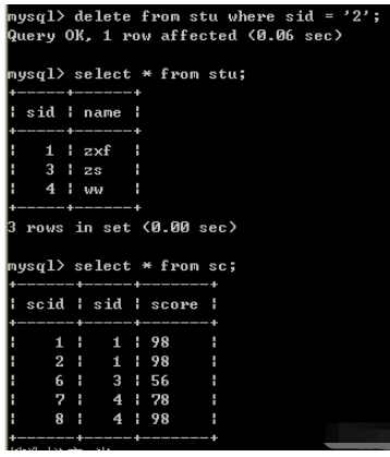 How to implement MySQL foreign key cascade