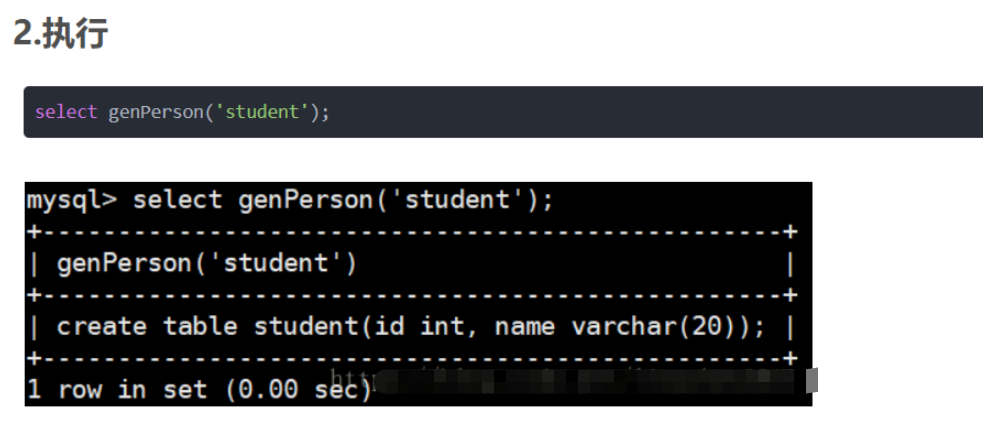 How to create a function in Mysql