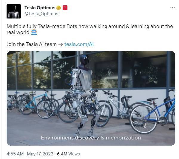 下一个风口！特斯拉公布AI人形机器人 马斯克释放5个“擎天柱” 未来市场需求100亿台