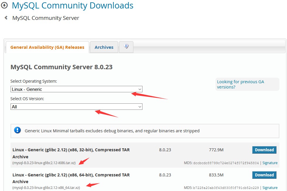 Linux環境にMySQLデータベースをインストールする方法