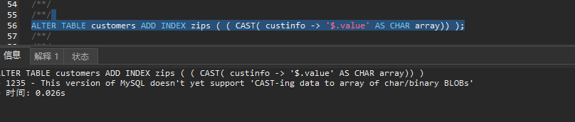 Comment créer un index pour les champs JSON dans MySQL