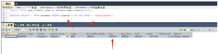 Apakah situasi di mana MySQL tidak sesuai untuk membina indeks dan kegagalan indeks?