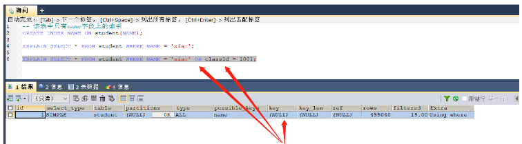 Apakah situasi di mana MySQL tidak sesuai untuk membina indeks dan kegagalan indeks?