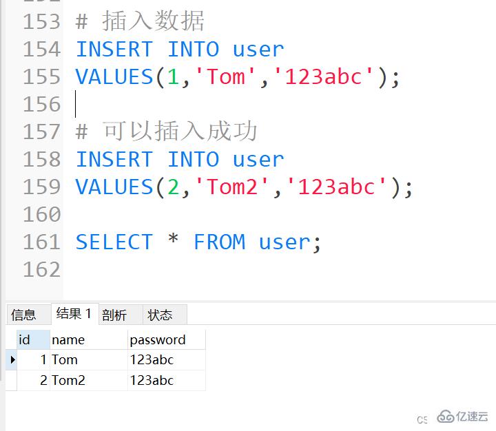 Exemple danalyse des points de connaissance des contraintes MySQL