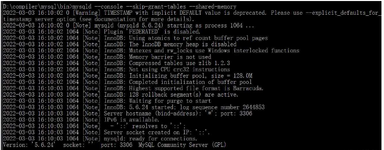 What is the method to reset mysql forgotten password?