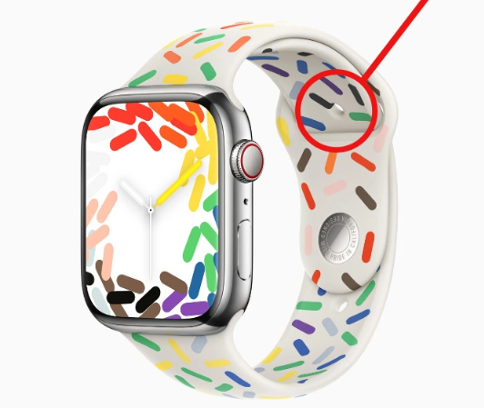 Apple Rainbow Sport Band購入者のフィードバック: パターンスタンプの欠陥が懸念の原因