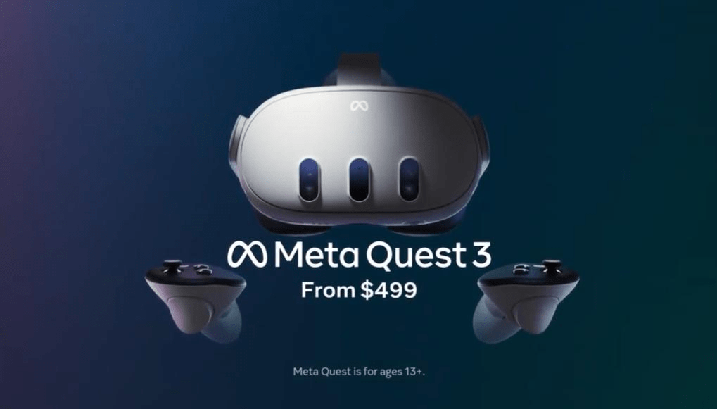 抢先苹果头显，Meta推出Quest 3 VR头显，499美元起