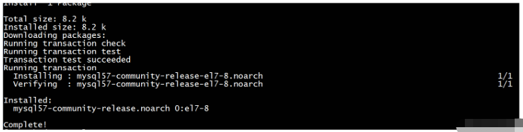 Analisis memasang contoh MySQL dalam CentOS7