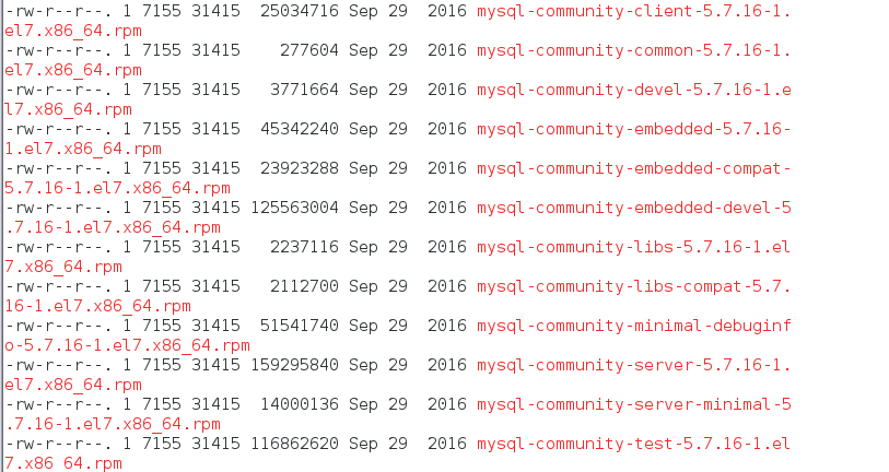 Centos7-Installation MySQL5.7.16 Datenbankinstanzanalyse